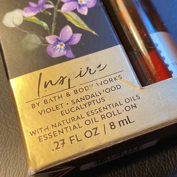 🆕 INSPIRE : Violet Sandalwood Eucalyptus Essential Oil Roll On Aromatherapy - Picture 13 of 14